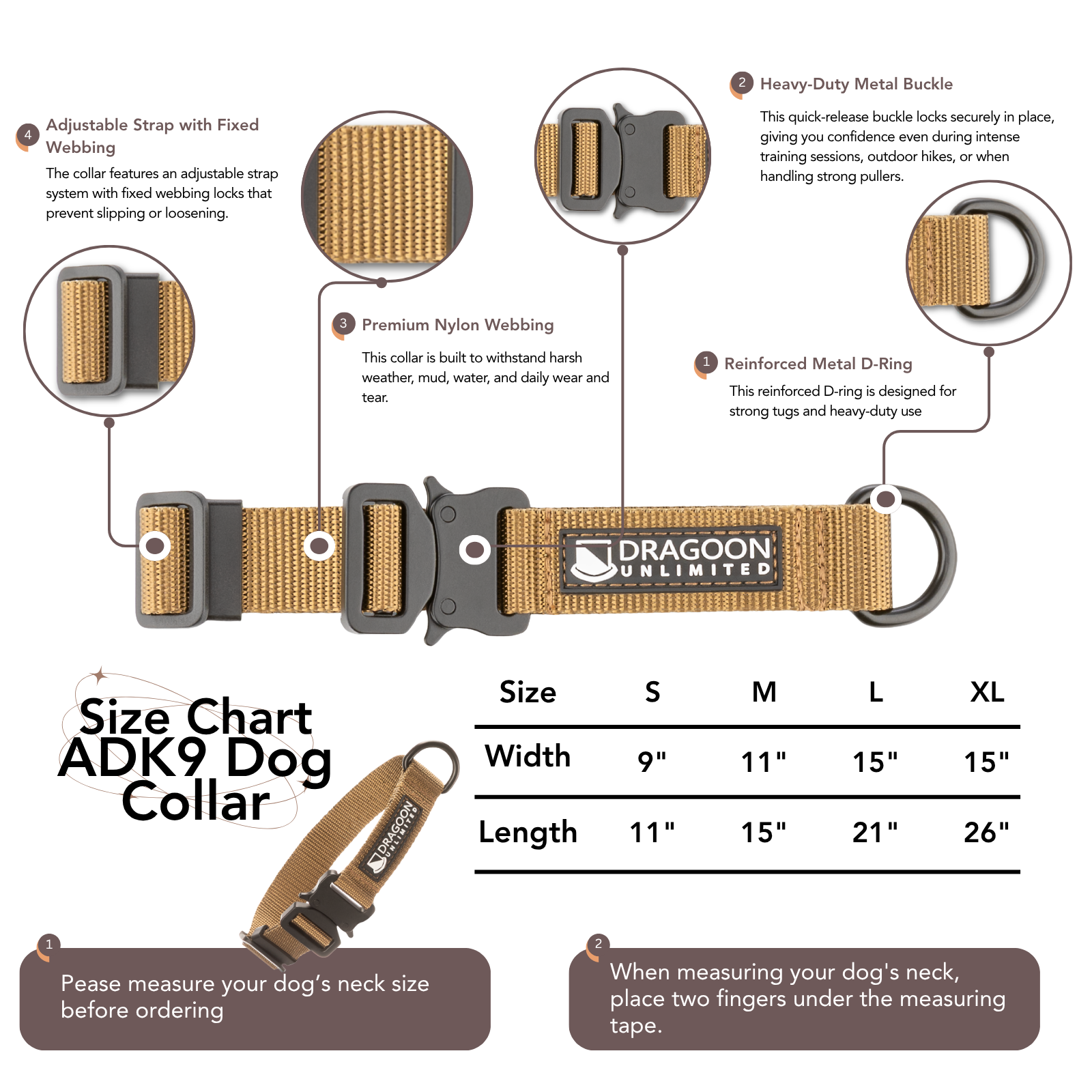 ADK9 Explorer Dog Collar