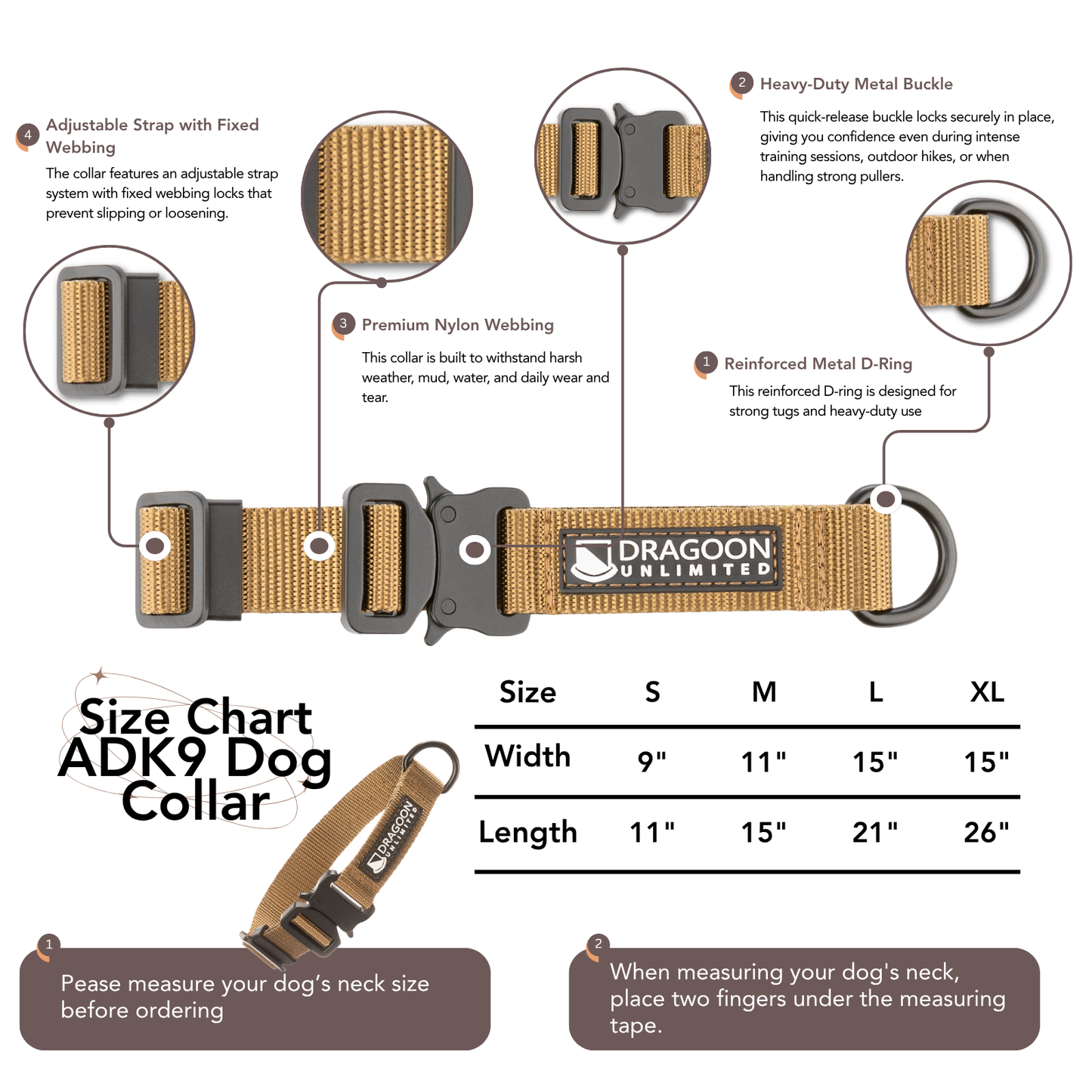 ADK9 Explorer Dog Collar